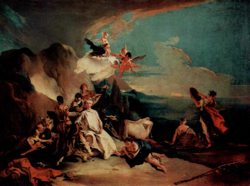 Giovanni Battista Tiepolo Der Raub der Europa oil painting picture